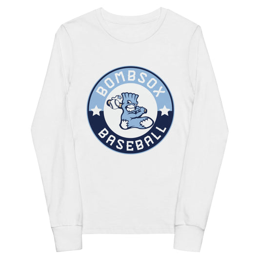 Performance | Youth Long Sleeve T-Shirt | BombSox Baseball | Badge Logo