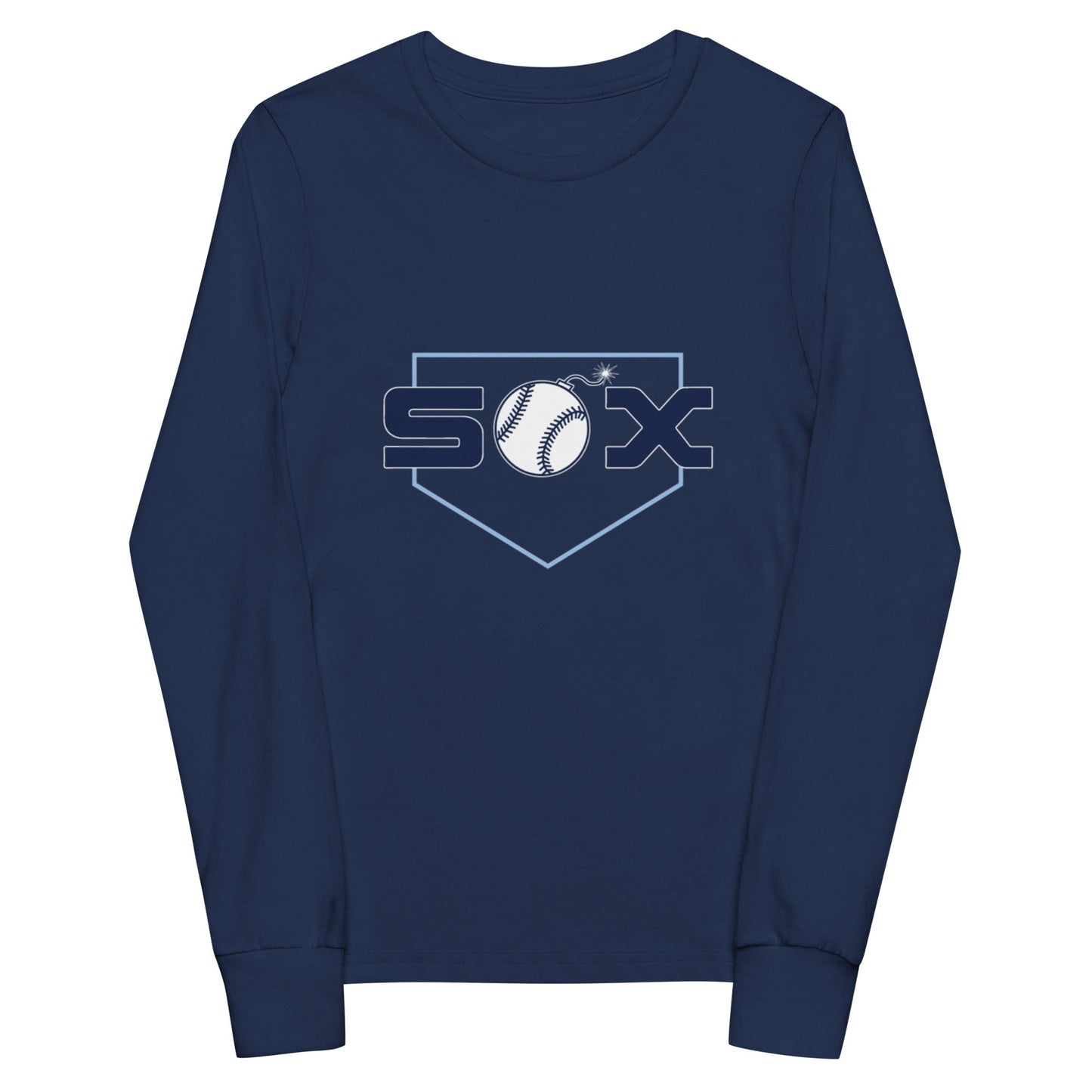 Performance | Youth Long Sleeve T-Shirt | BombSox Baseball | Crest Logo