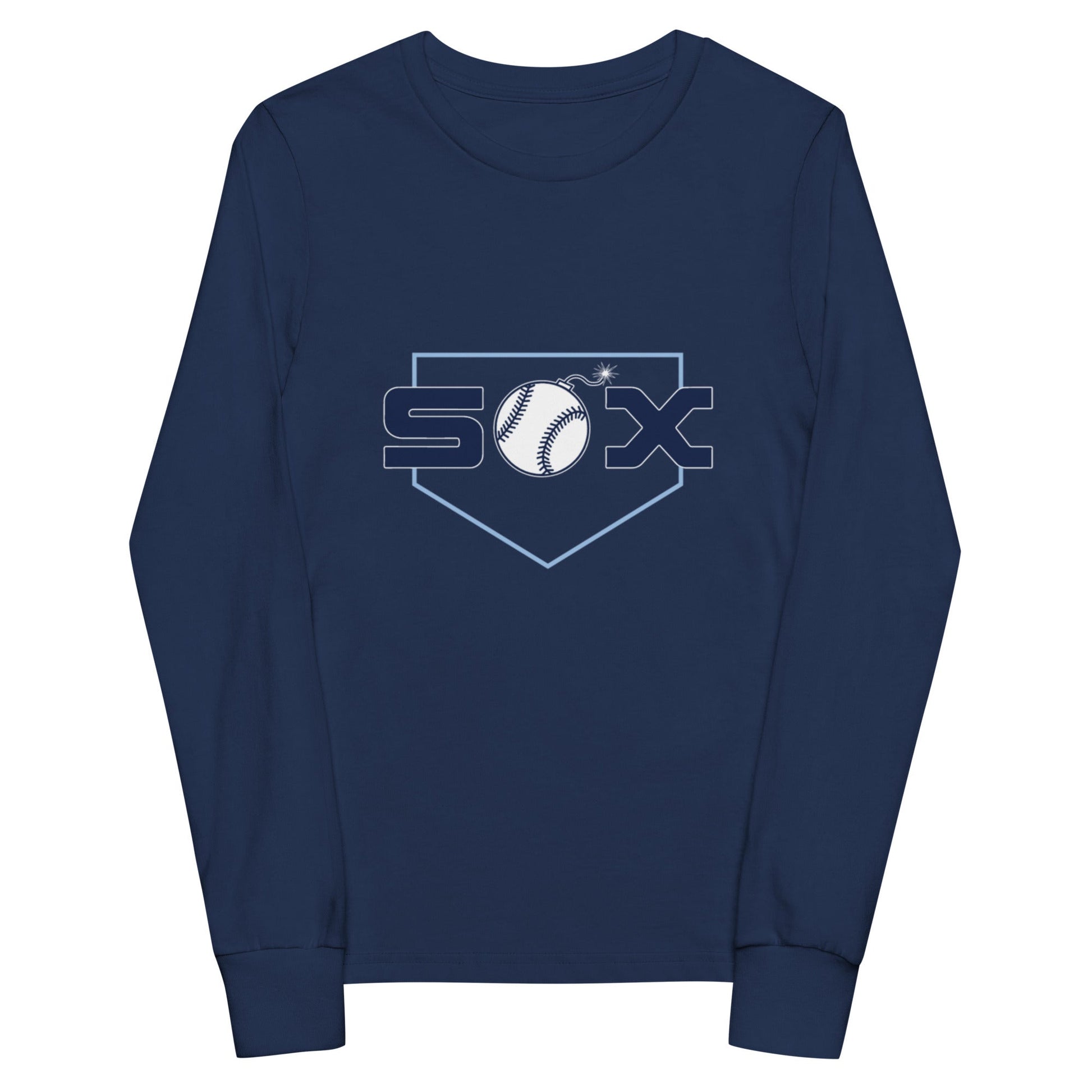 Performance | Youth Long Sleeve T-Shirt | BombSox Baseball | Crest Logo