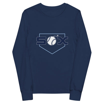 Performance | Youth Long Sleeve T-Shirt | BombSox Baseball | Crest Logo