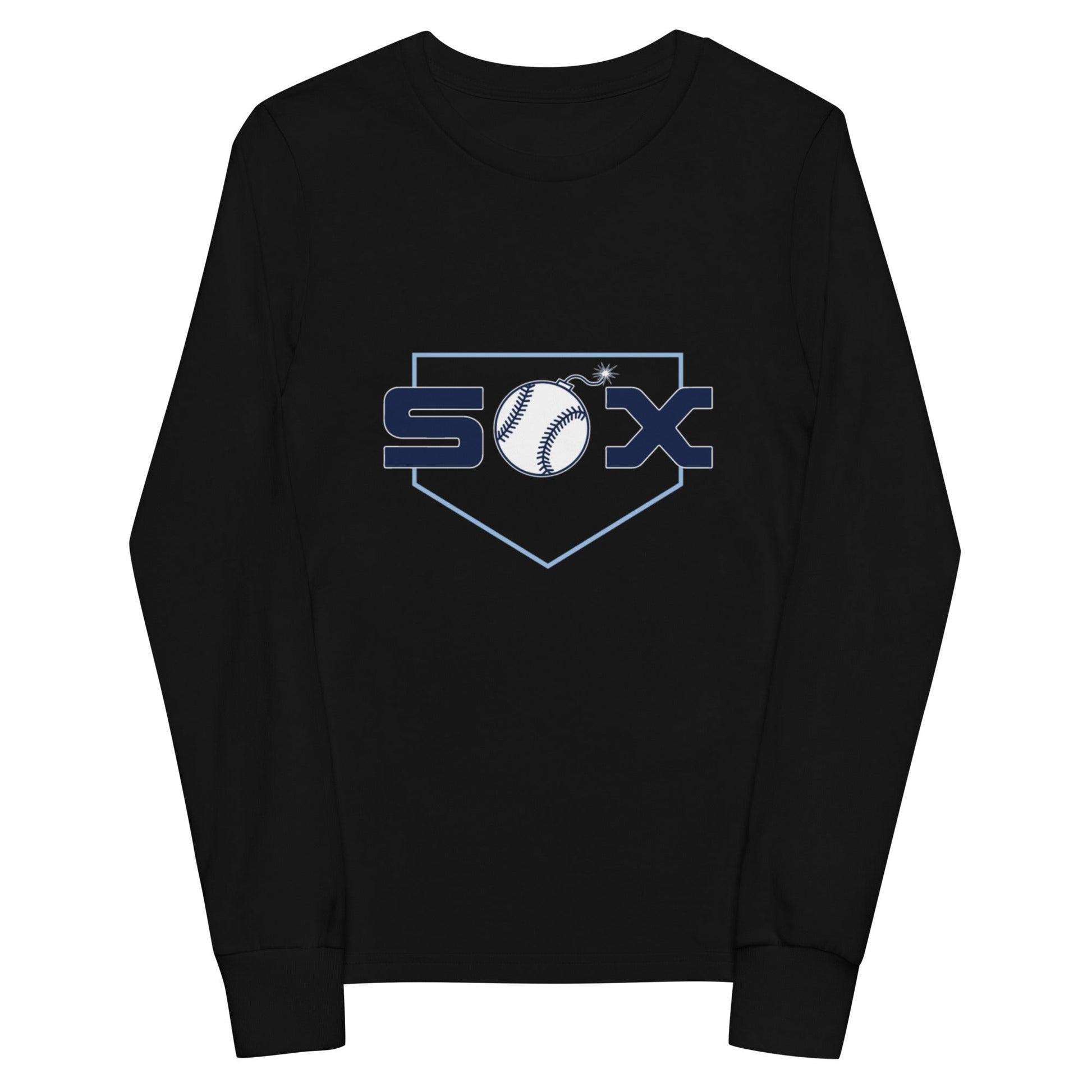 Performance | Youth Long Sleeve T-Shirt | BombSox Baseball | Crest Logo