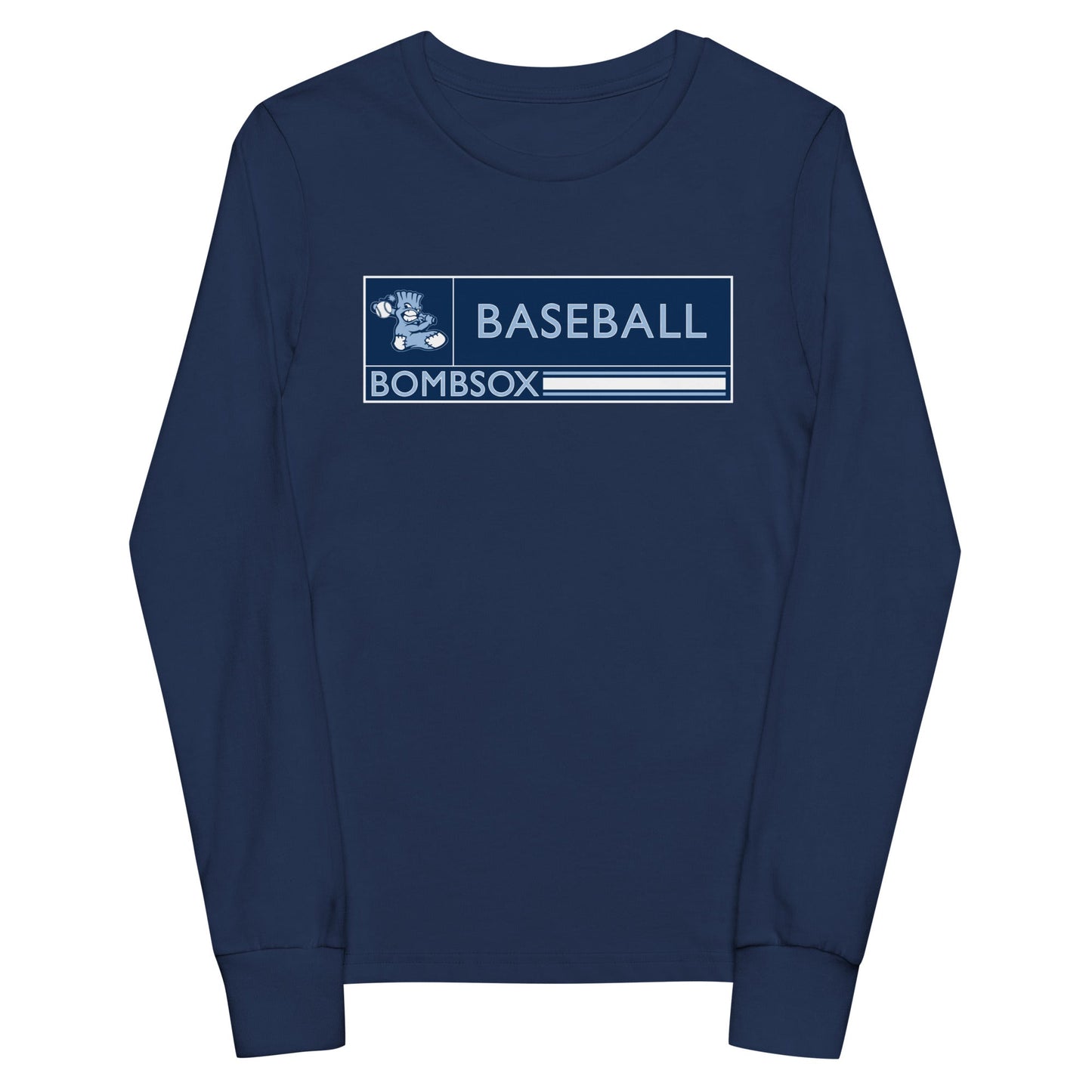 Performance | Youth Long Sleeve T-Shirt | BombSox Baseball | Mark Logo