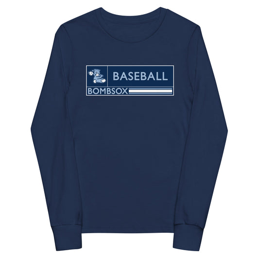 Performance | Youth Long Sleeve T-Shirt | BombSox Baseball | Mark Logo