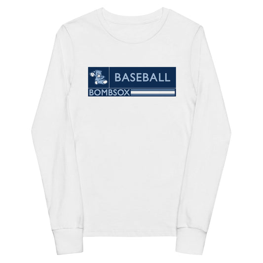 Performance | Youth Long Sleeve T-Shirt | BombSox Baseball | Mark Logo