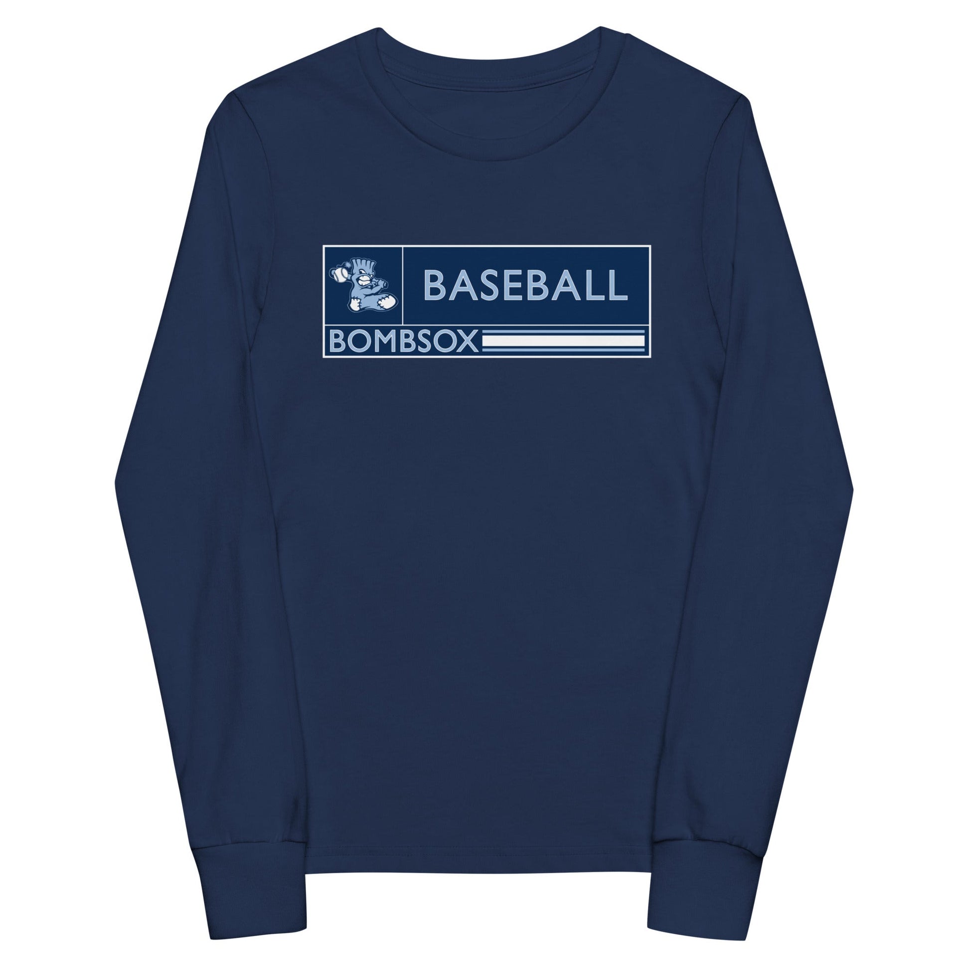 Performance | Youth Long Sleeve T-Shirt | BombSox Baseball | Mark Logo