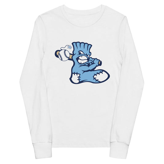 Performance | Youth Long Sleeve T-Shirt | BombSox Baseball | Mascot Logo