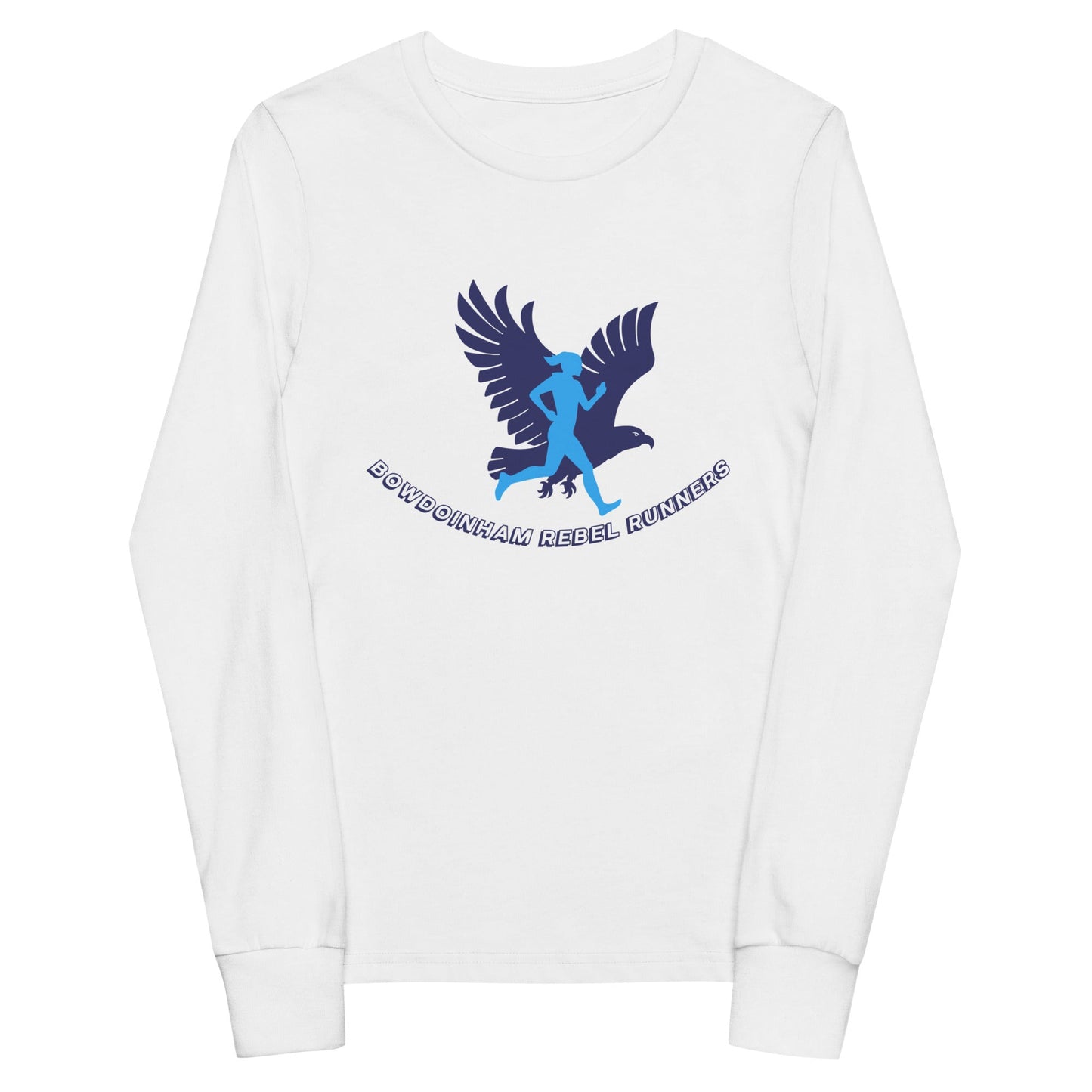 Performance | Youth Long Sleeve T-Shirt | Bowdoinham Rebel Runners | Emblem Logo