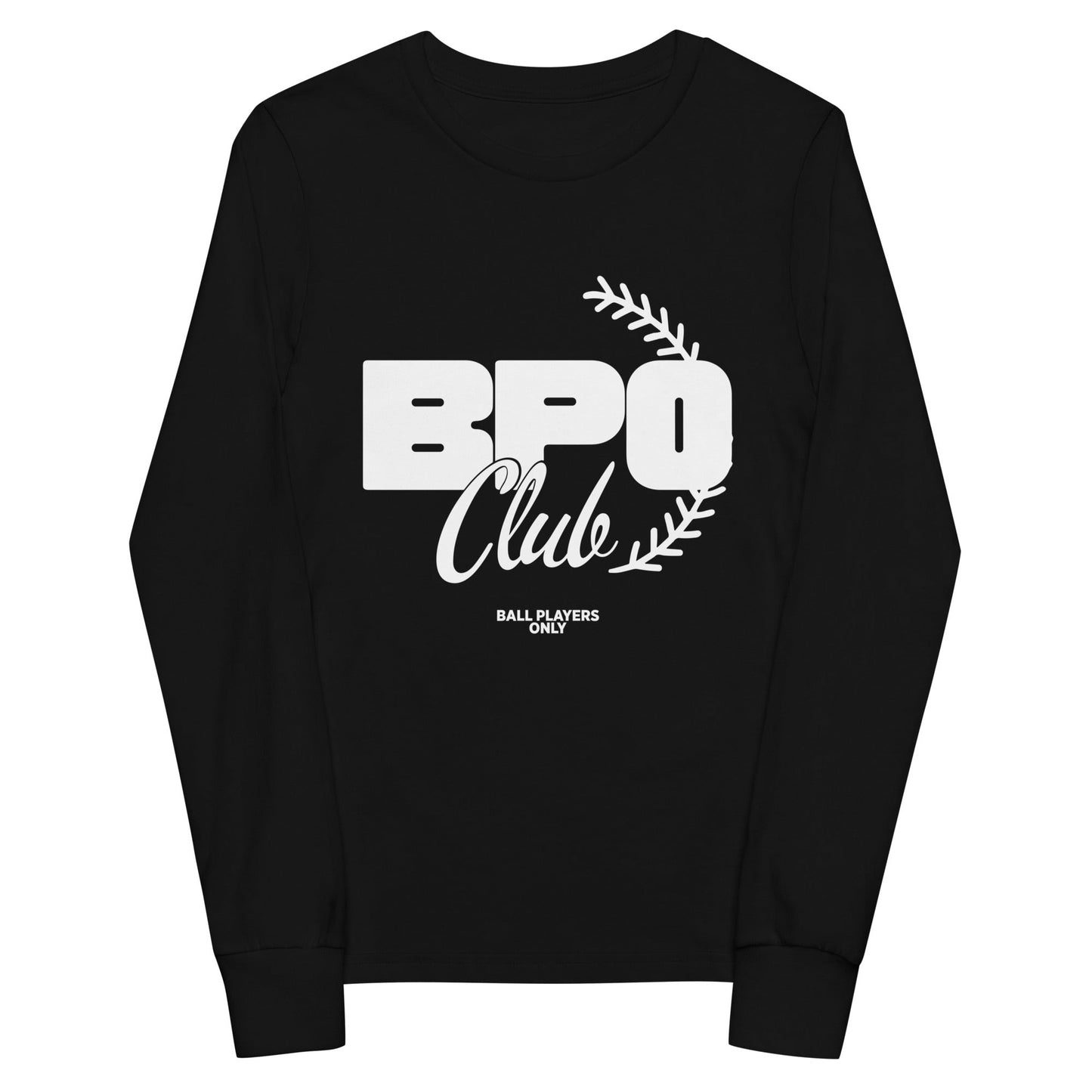 Performance | Youth Long Sleeve T-Shirt | BPO Club | White Logo