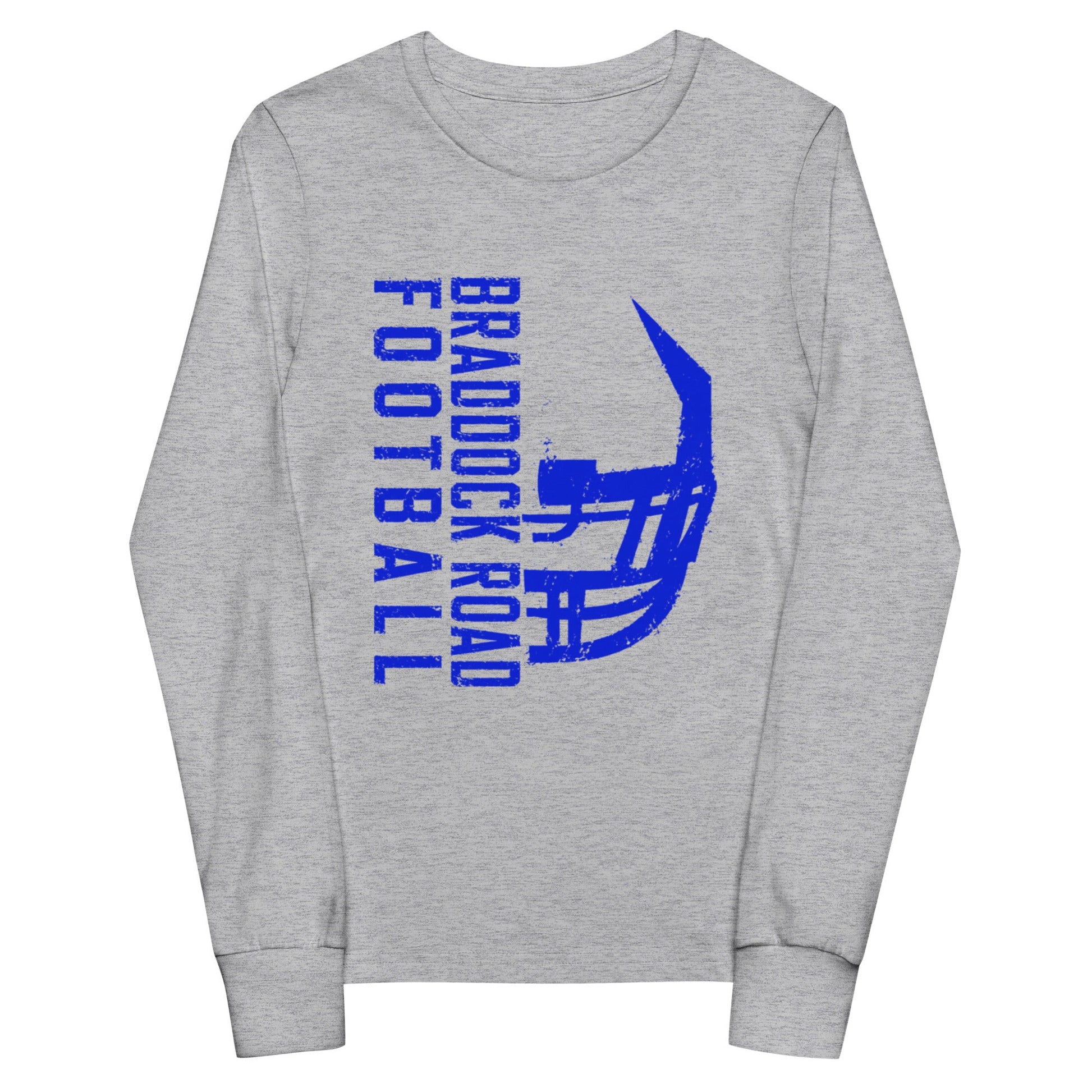 Performance | Youth Long Sleeve T-Shirt | Braddock Road Football | Sideline Vertical Logo