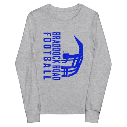 Performance | Youth Long Sleeve T-Shirt | Braddock Road Football | Sideline Vertical Logo