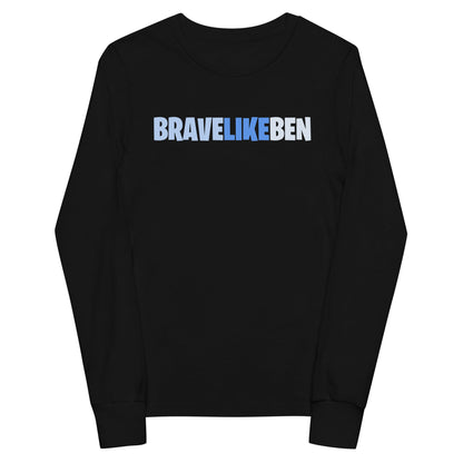 Performance | Youth Long Sleeve T-Shirt | Brave Like Ben | Script Logo