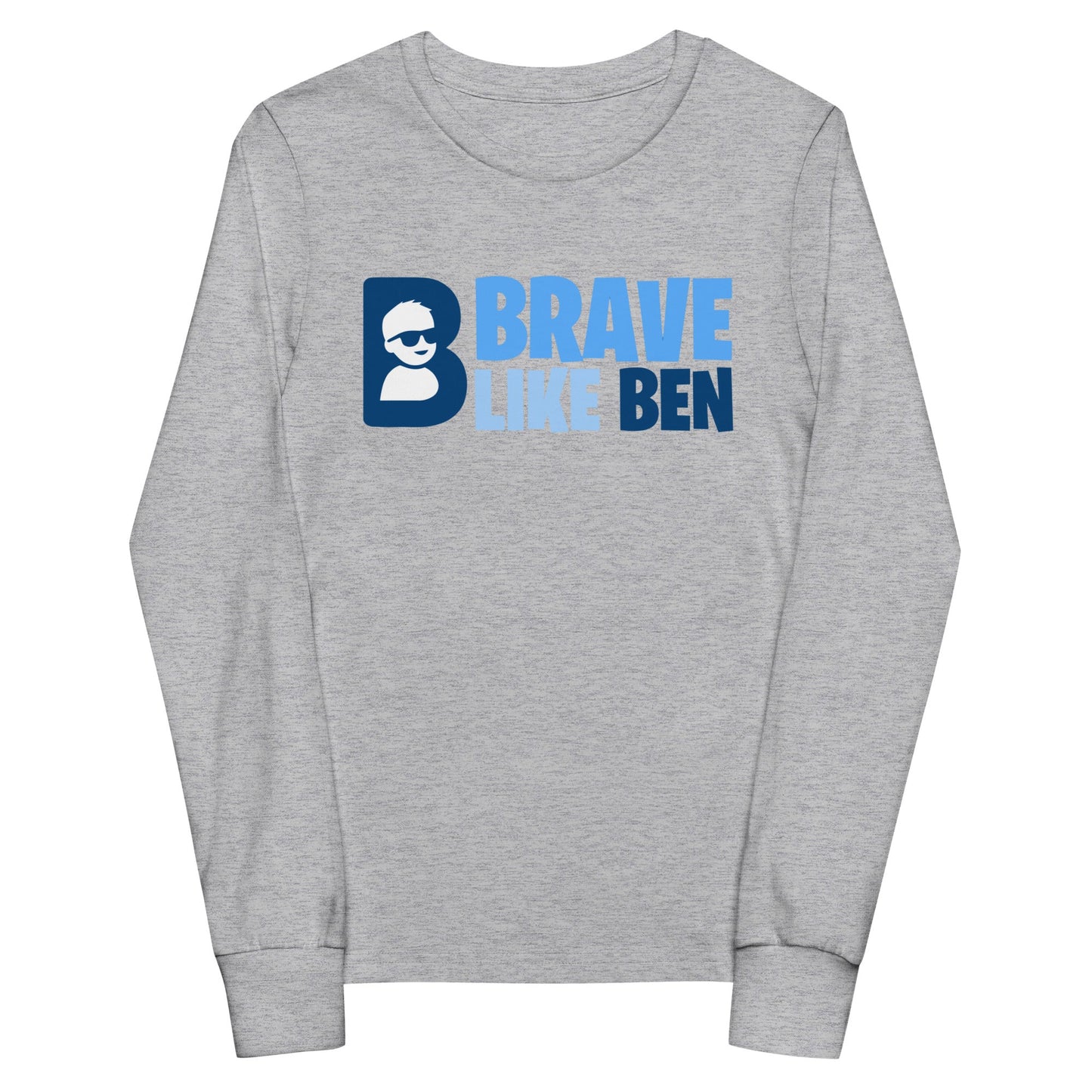 Performance | Youth Long Sleeve T-Shirt | Brave Like Ben | Vanguard Logo