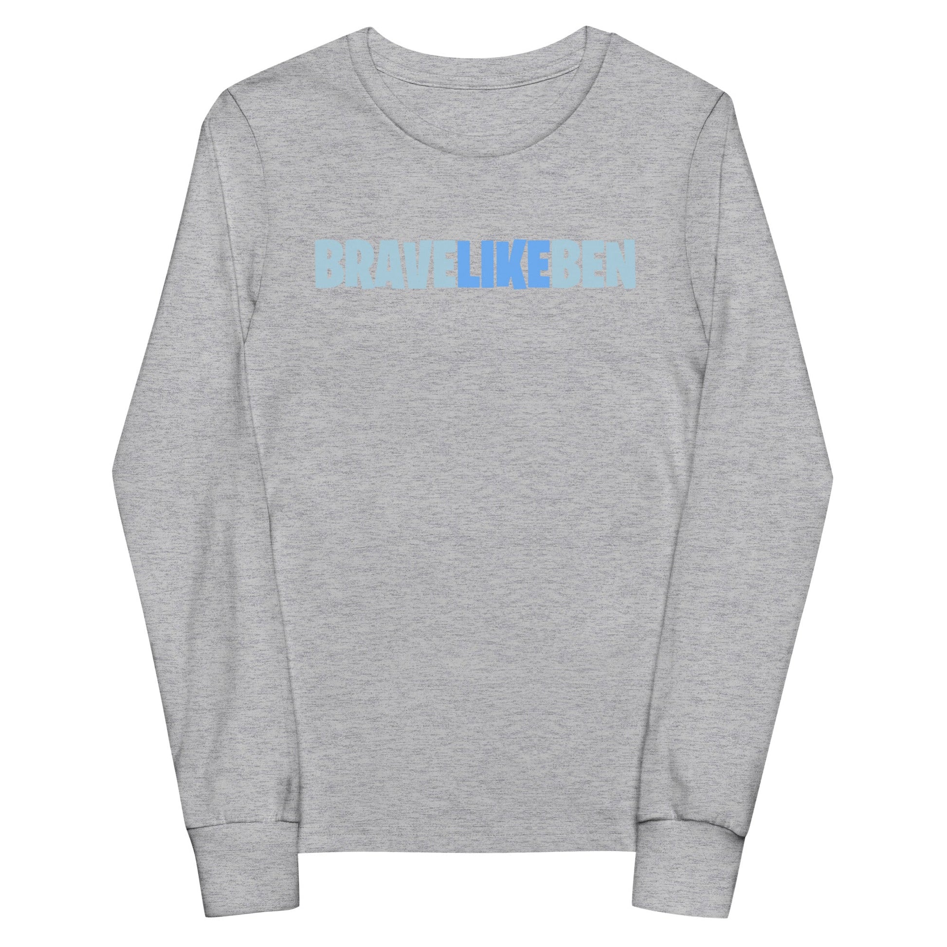 Performance | Youth Long Sleeve T-Shirt | Brave Like Ben | Wordmark Logo