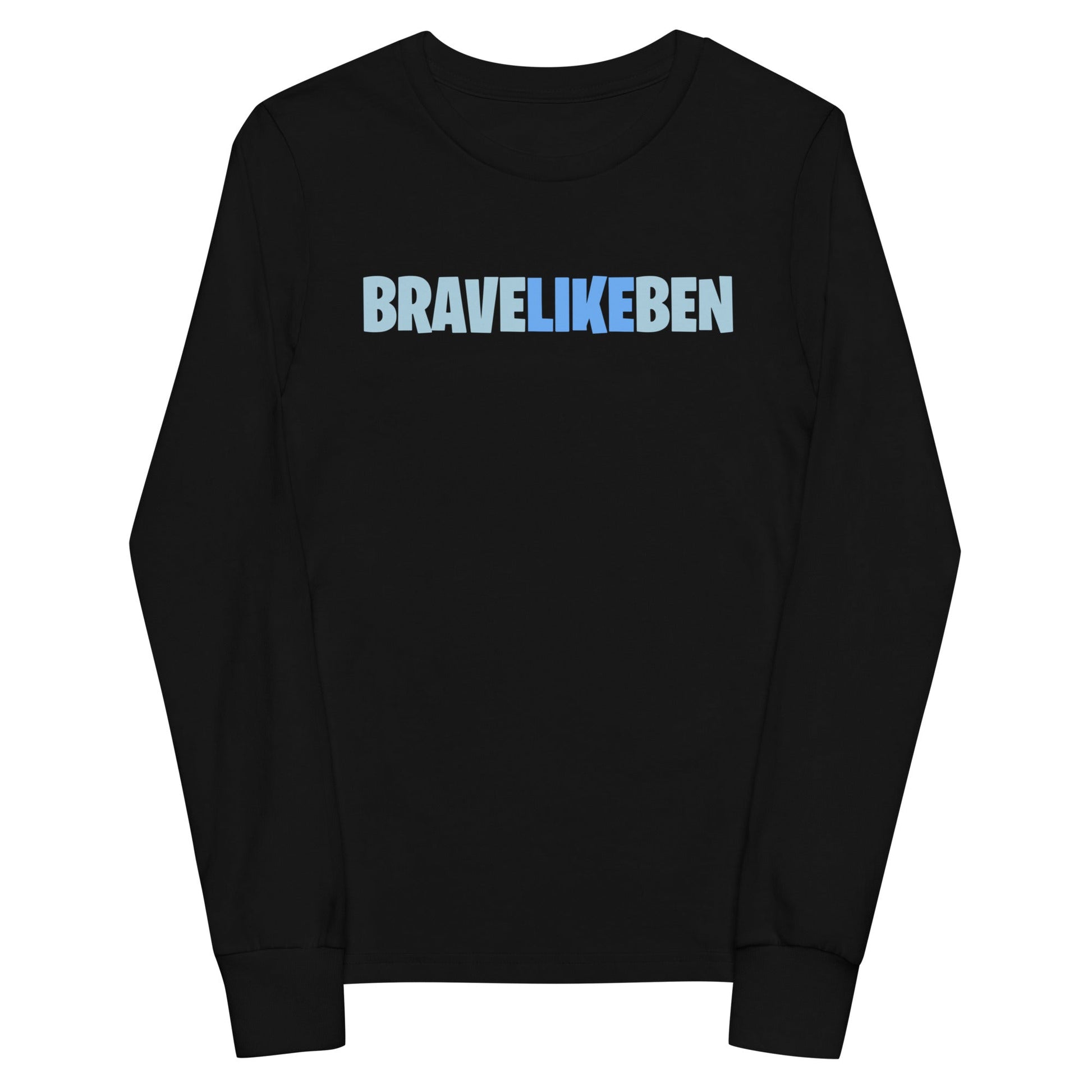 Performance | Youth Long Sleeve T-Shirt | Brave Like Ben | Wordmark Logo