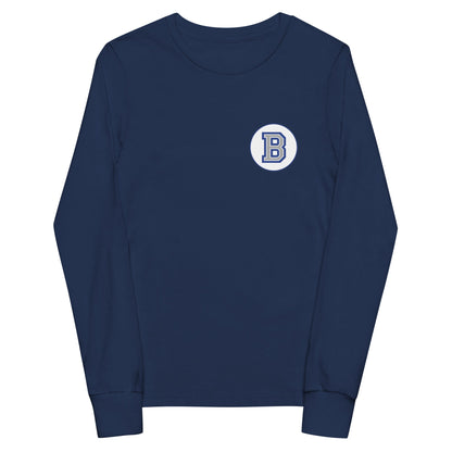 Performance | Youth Long Sleeve T-Shirt | Bronxville | Badge Logo