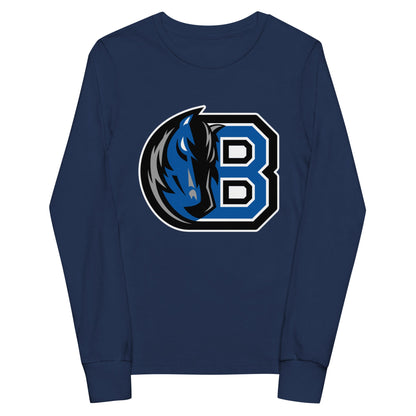 Performance | Youth Long Sleeve T-Shirt | Bronxville | Crest Logo