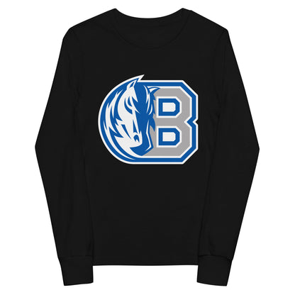 Performance | Youth Long Sleeve T-Shirt | Bronxville | Emblem Logo