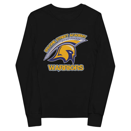 Performance | Youth Long Sleeve T-Shirt | Broome Street Academy | Helmet Logo