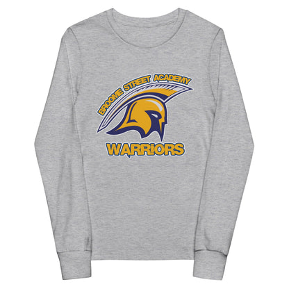 Performance | Youth Long Sleeve T-Shirt | Broome Street Academy | Helmet Logo