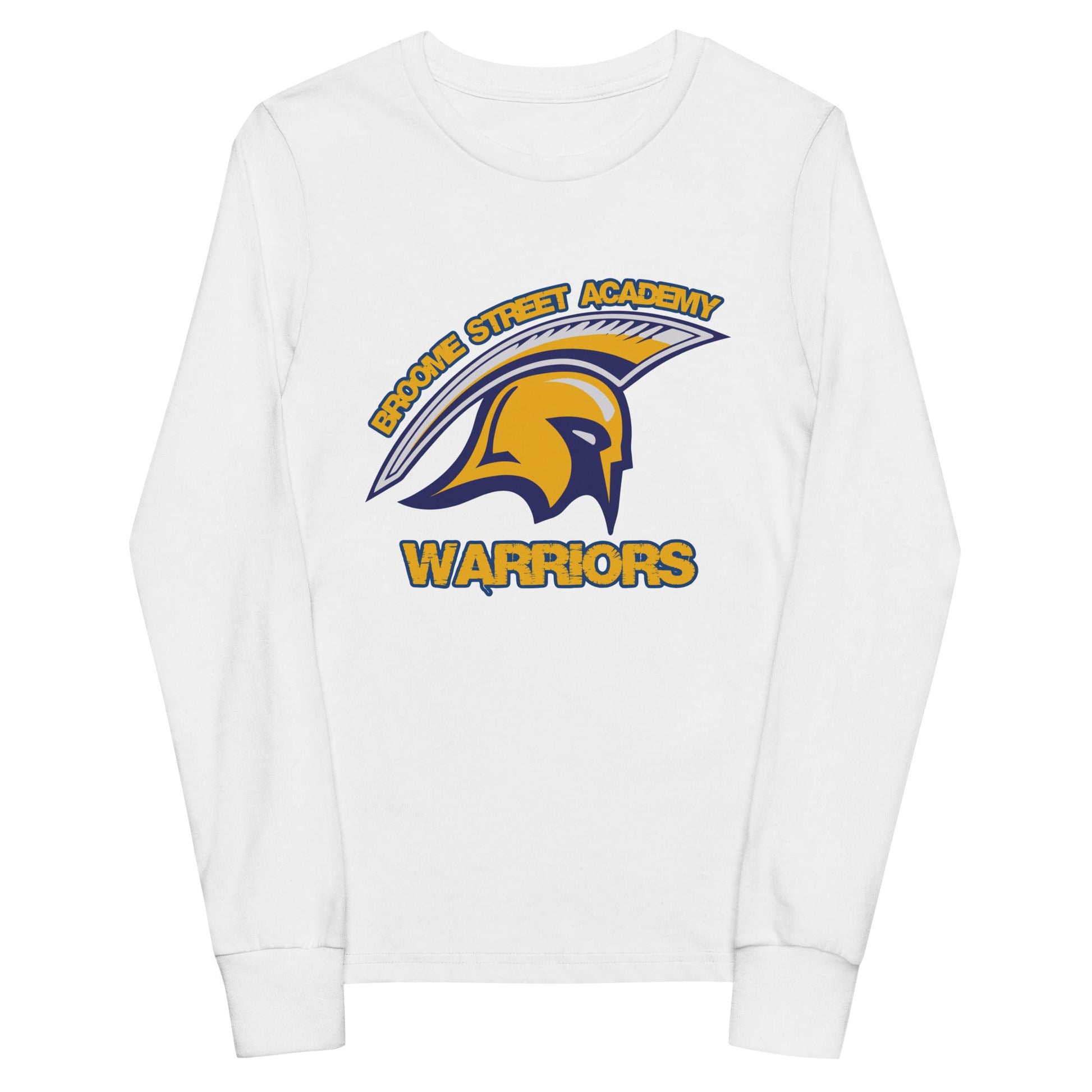 Performance | Youth Long Sleeve T-Shirt | Broome Street Academy | Helmet Logo