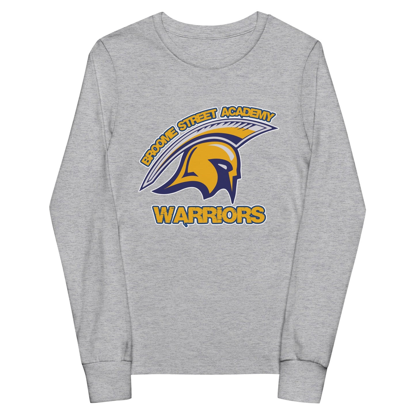 Performance | Youth Long Sleeve T-Shirt | Broome Street Academy | Helmet Logo