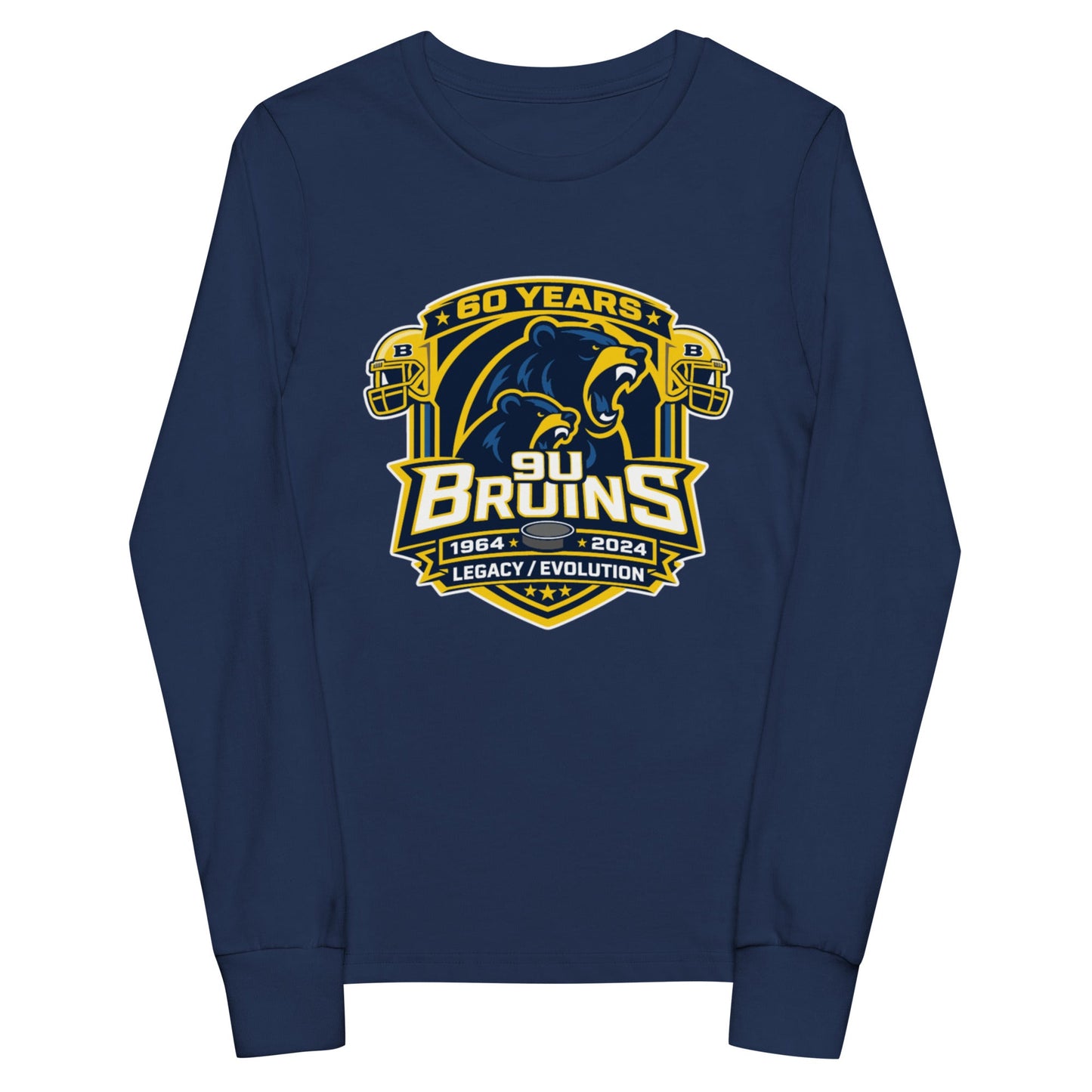 Performance | Youth Long Sleeve T-Shirt | Bruins The Evolution | Legacy Crest Logo