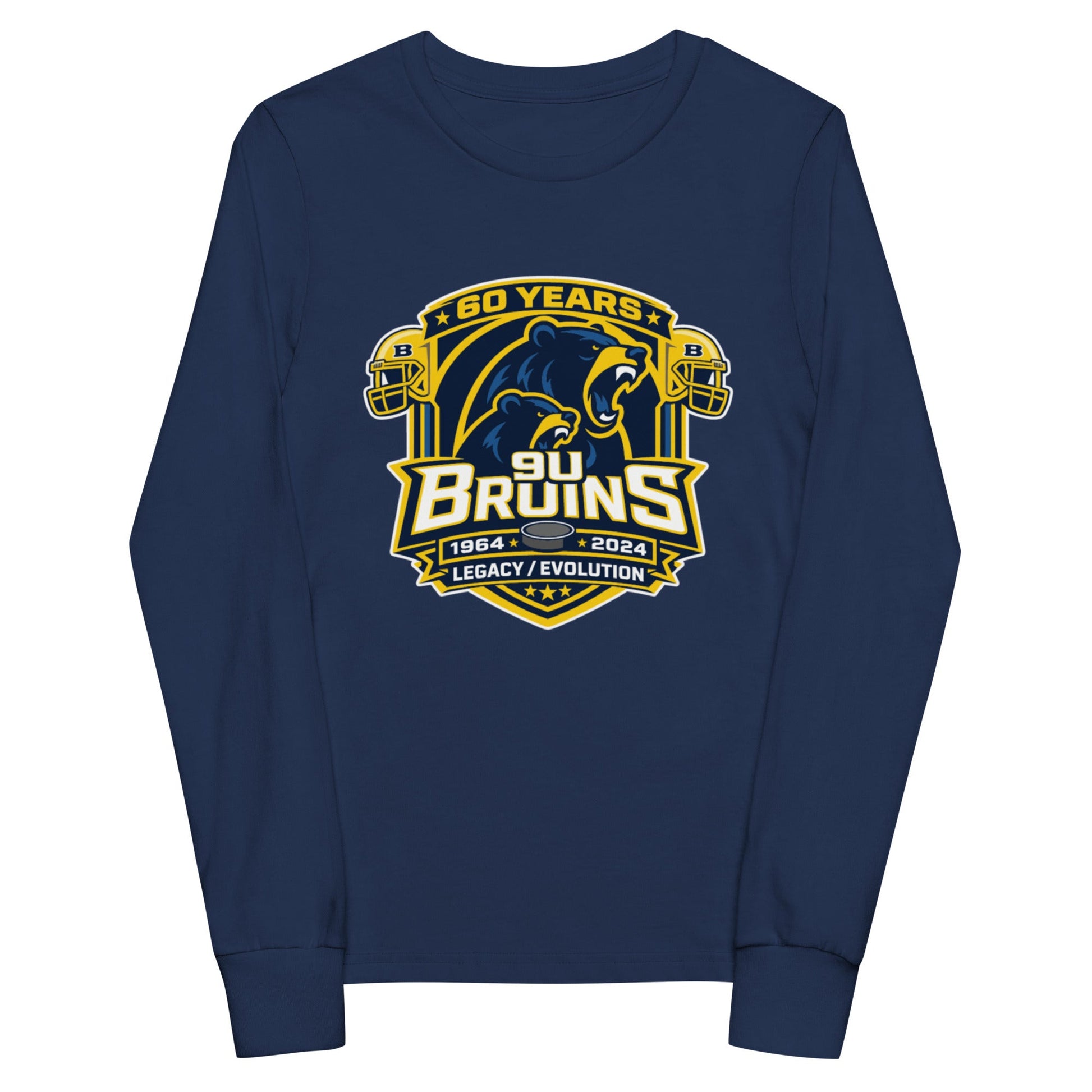 Performance | Youth Long Sleeve T-Shirt | Bruins The Evolution | Legacy Crest Logo