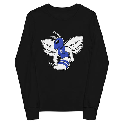 Performance | Youth Long Sleeve T-Shirt | Bryant High School Track Booster | Hornet Logo