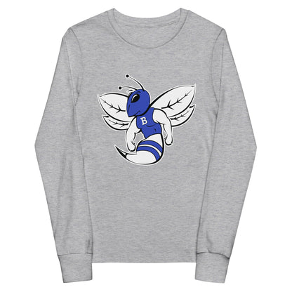 Performance | Youth Long Sleeve T-Shirt | Bryant High School Track Booster | Hornet Logo