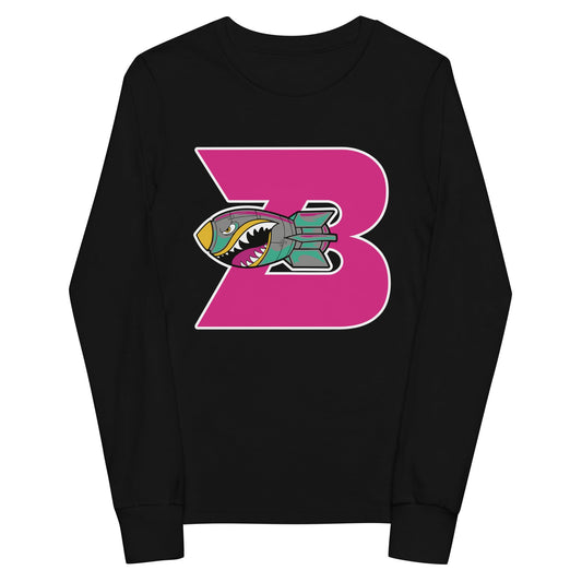 Performance | Youth Long Sleeve T-Shirt | Buffalo Bomb Squad | Pink B