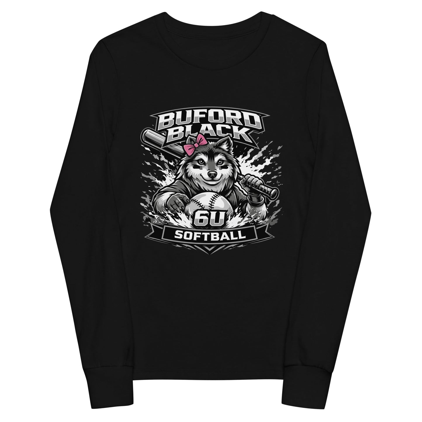 Performance | Youth Long Sleeve T-Shirt | Buford Black 6U