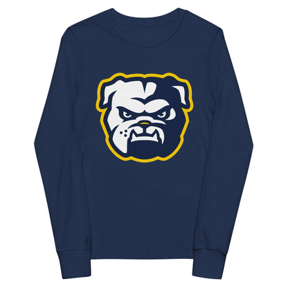 Performance | Youth Long Sleeve T-Shirt | Bulldogs - MD | Mascot Logo