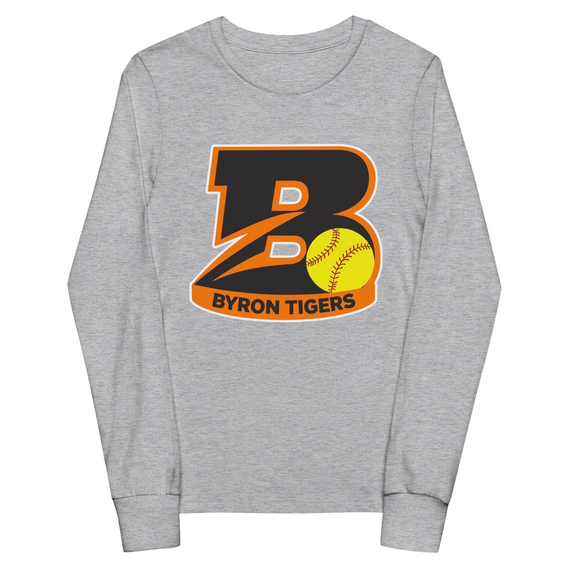 Performance | Youth Long Sleeve T-Shirt | Byron High School Softball | Softball Logo