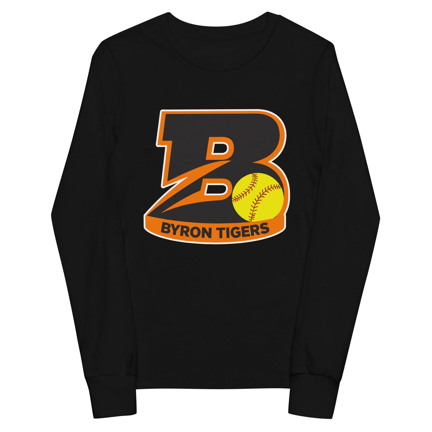 Performance | Youth Long Sleeve T-Shirt | Byron High School Softball | Softball Logo