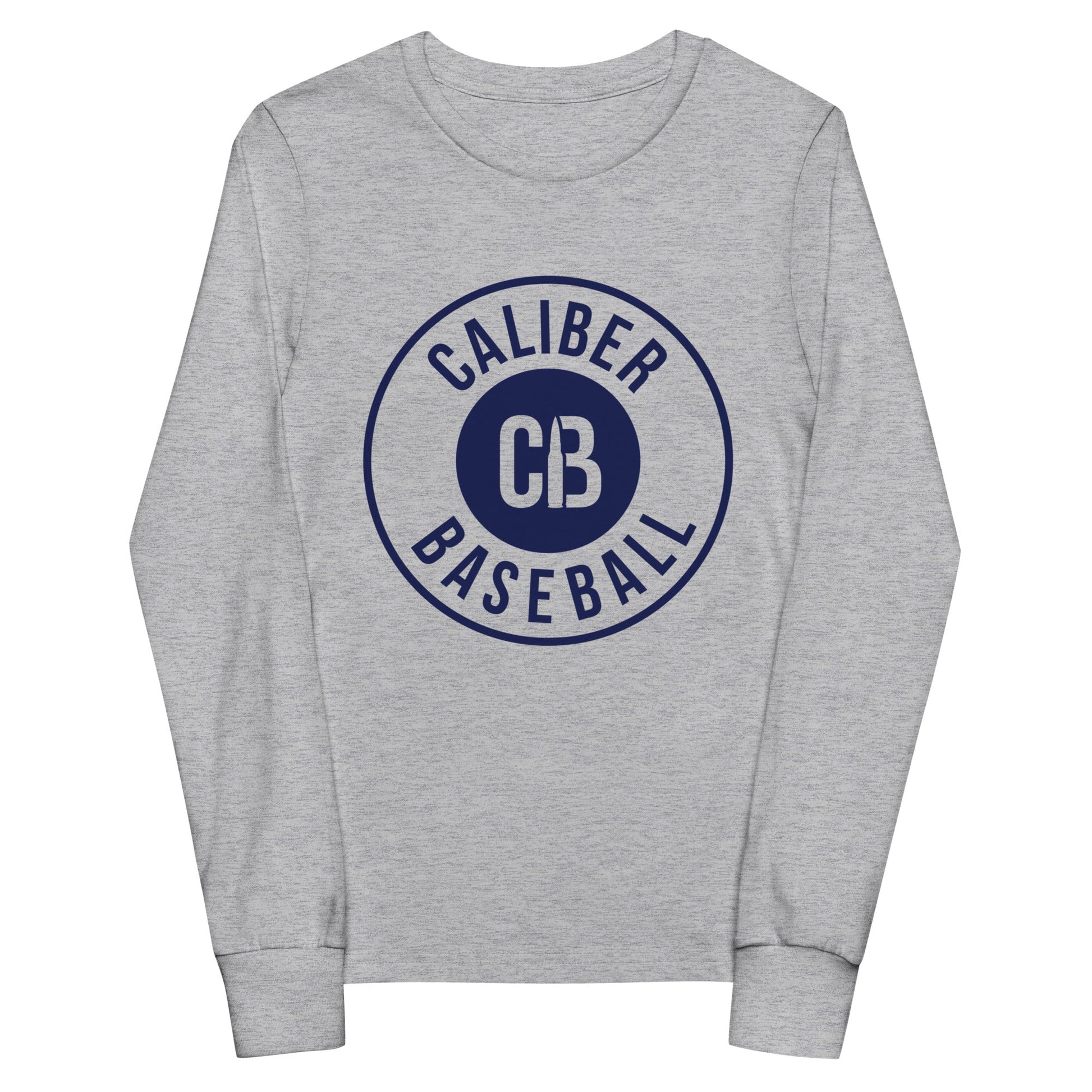 Performance | Youth Long Sleeve T-Shirt | Caliber Baseball | Badge Logo