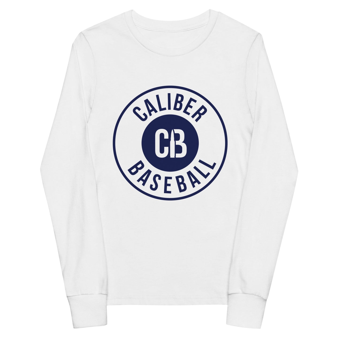 Performance | Youth Long Sleeve T-Shirt | Caliber Baseball | Badge Logo