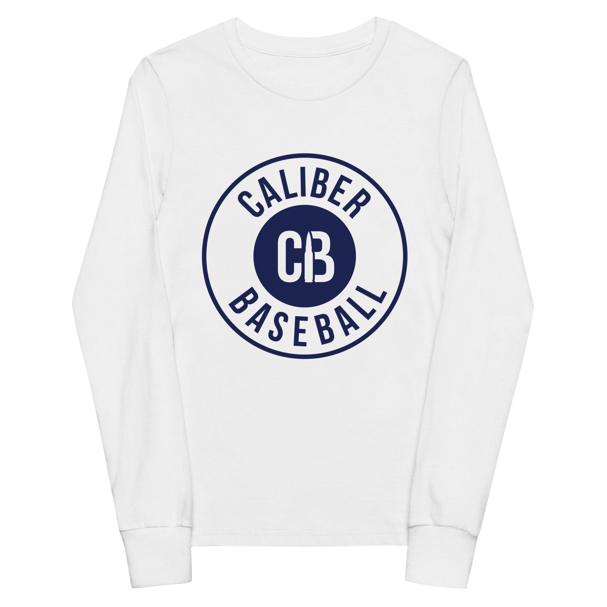 Performance | Youth Long Sleeve T-Shirt | Caliber Baseball | Badge Logo