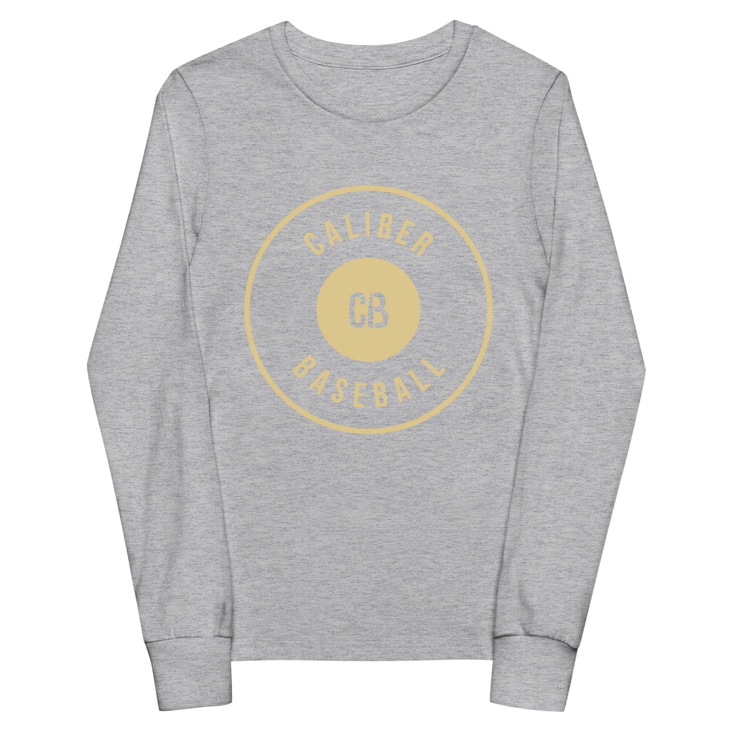 Performance | Youth Long Sleeve T-Shirt | Caliber Baseball | Crest Logo