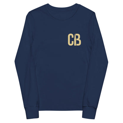 Performance | Youth Long Sleeve T-Shirt | Caliber Baseball | Mark Logo
