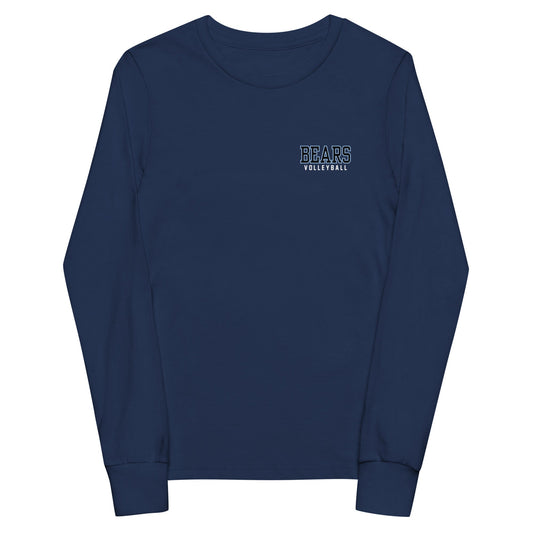 Performance | Youth Long Sleeve T-Shirt | Cambridge Volleyball | Block Bears Logo