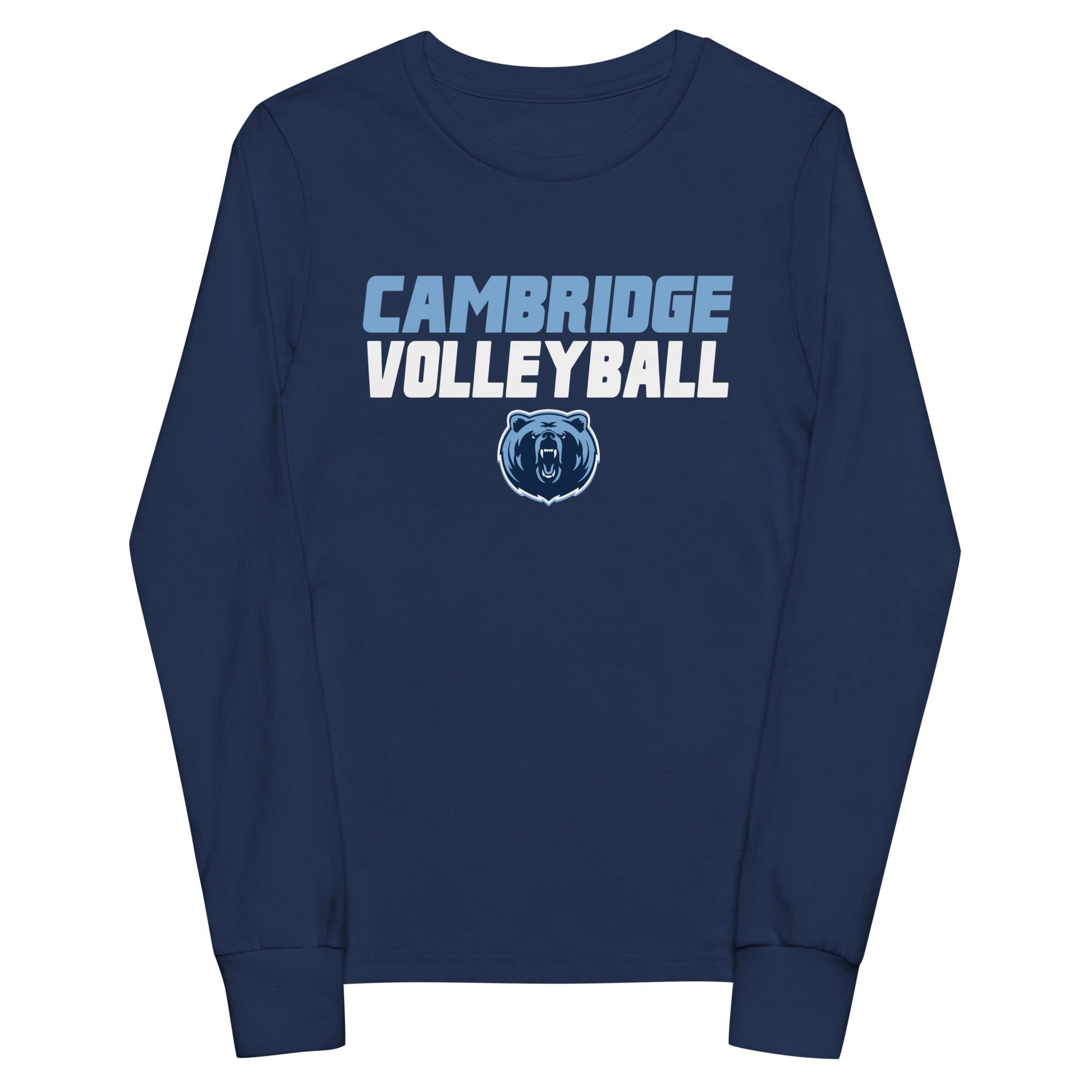 Performance | Youth Long Sleeve T-Shirt | Cambridge Volleyball | Modern Logo