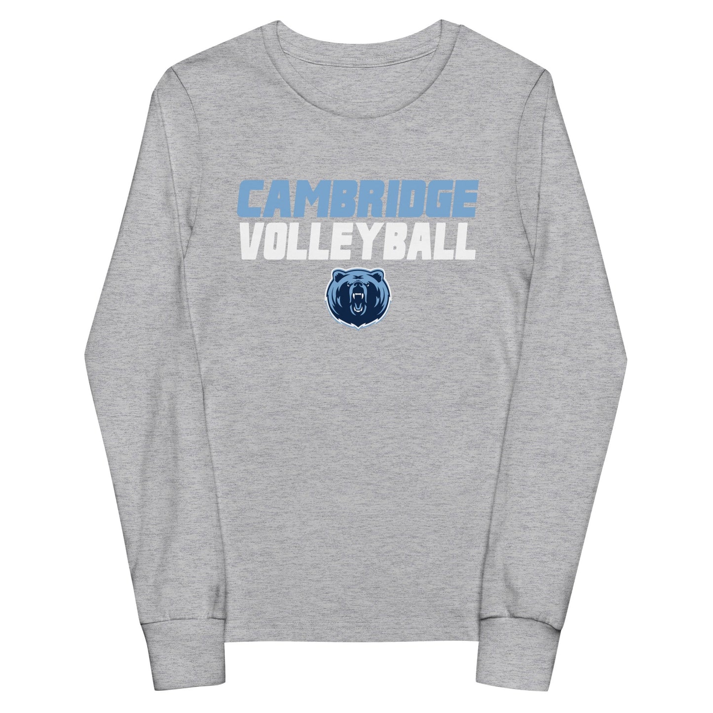 Performance | Youth Long Sleeve T-Shirt | Cambridge Volleyball | Modern Logo