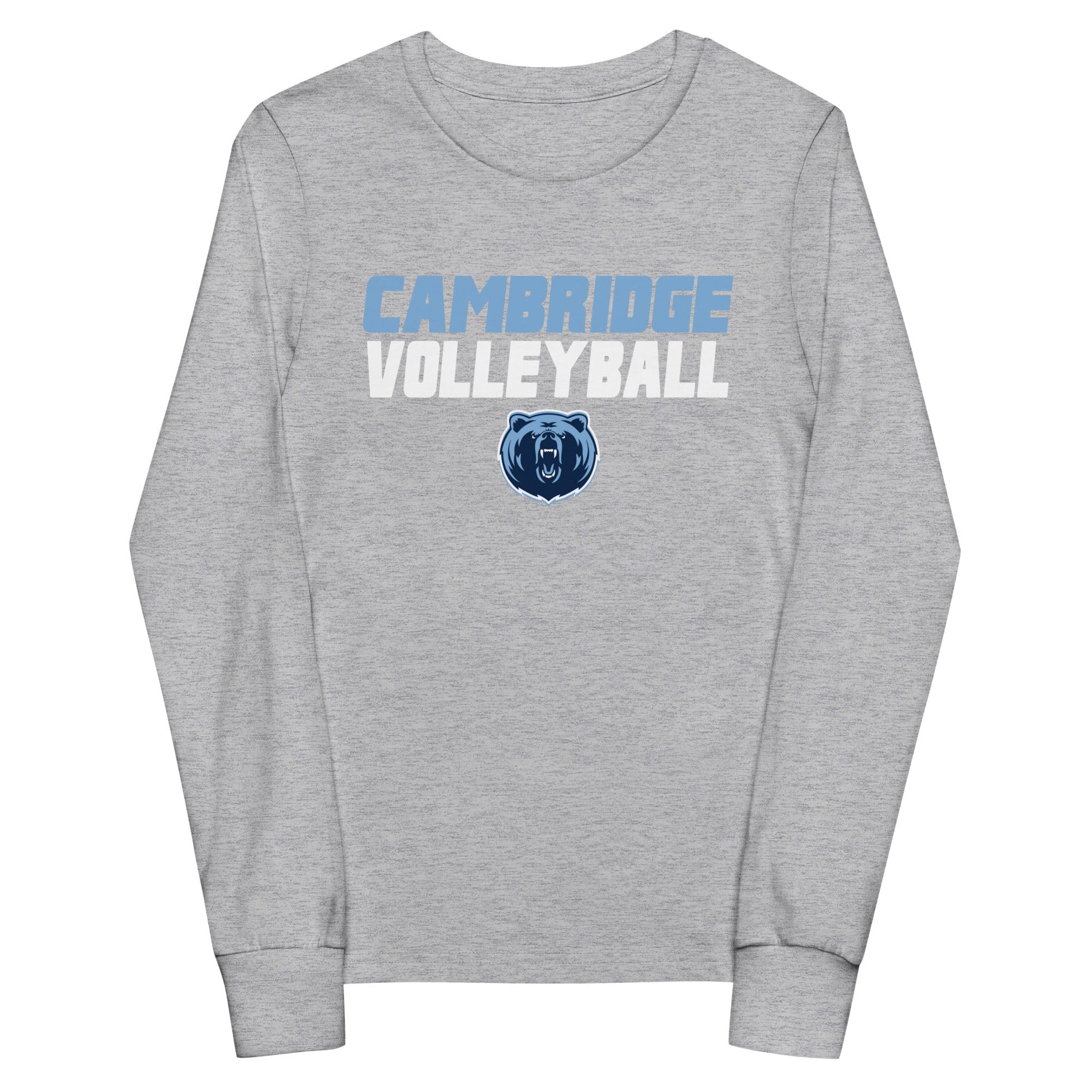 Performance | Youth Long Sleeve T-Shirt | Cambridge Volleyball | Modern Logo