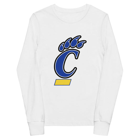 Performance | Youth Long Sleeve T-Shirt | Campbellsport Cougars | Crest Logo