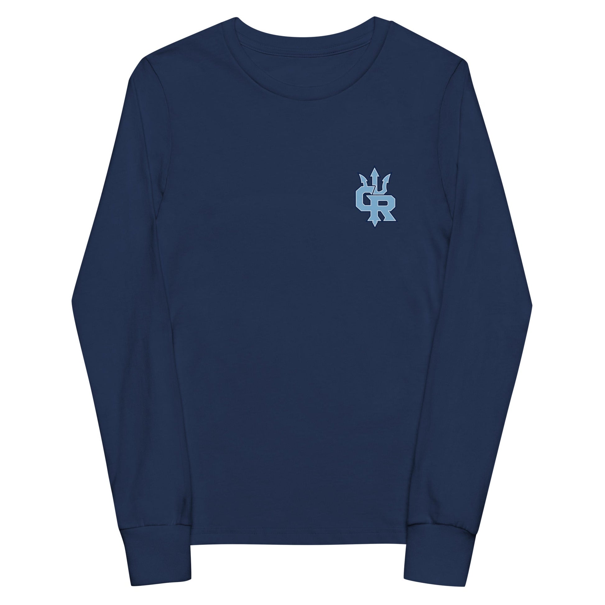 Performance | Youth Long Sleeve T-Shirt | Cape Riptides Baseball | Crest Logo