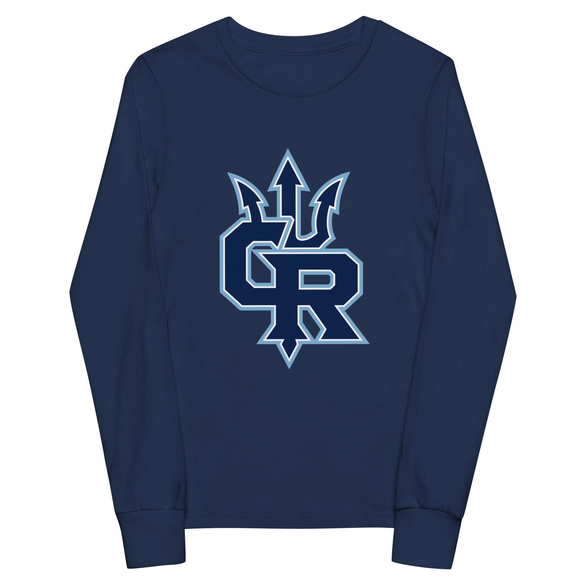 Performance | Youth Long Sleeve T-Shirt | Cape Riptides Baseball | Emblem Logo