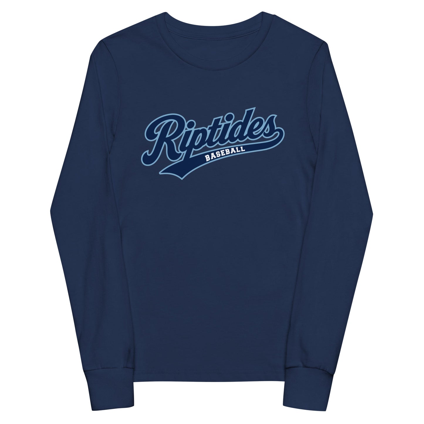 Performance | Youth Long Sleeve T-Shirt | Cape Riptides Baseball | Modern Script Logo