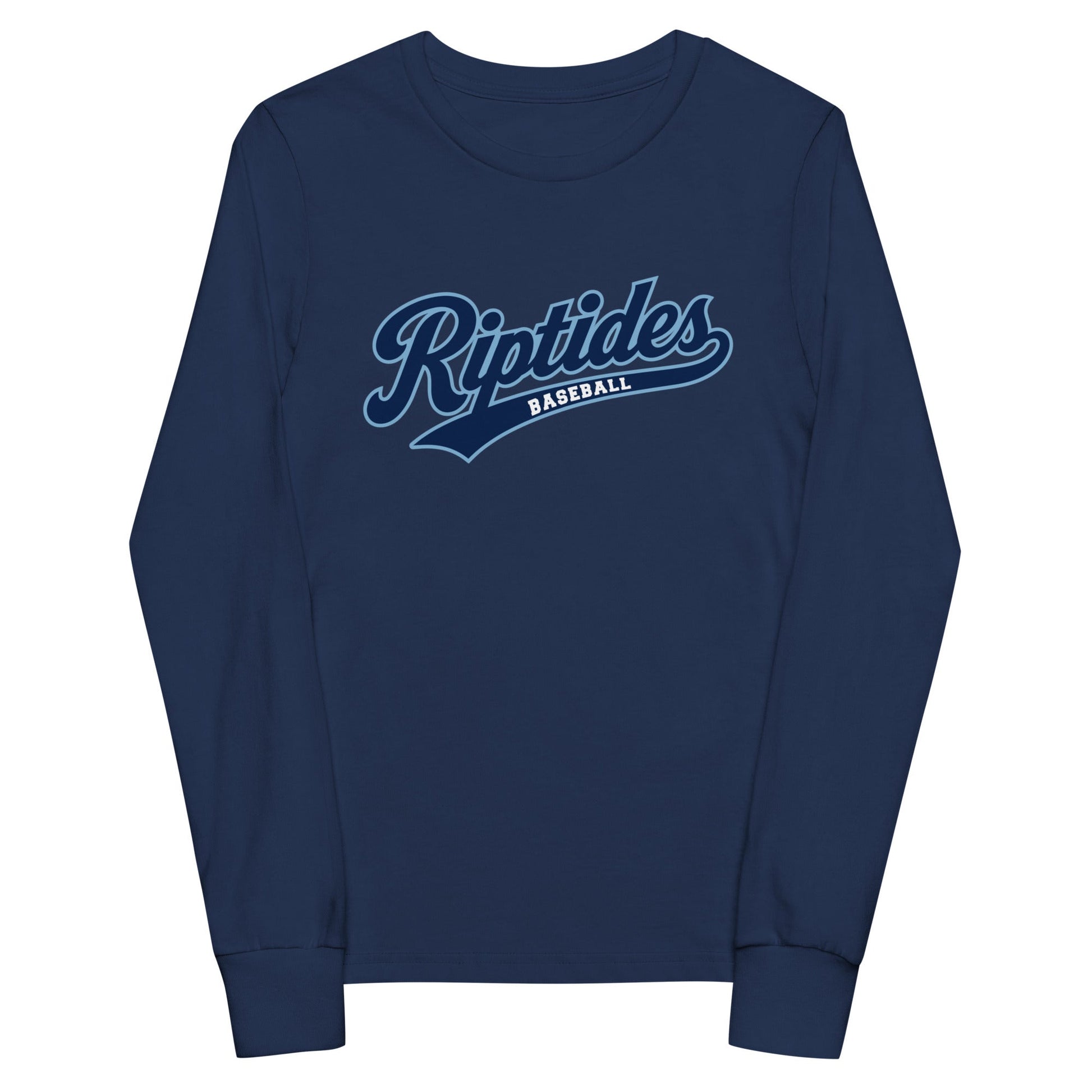 Performance | Youth Long Sleeve T-Shirt | Cape Riptides Baseball | Modern Script Logo