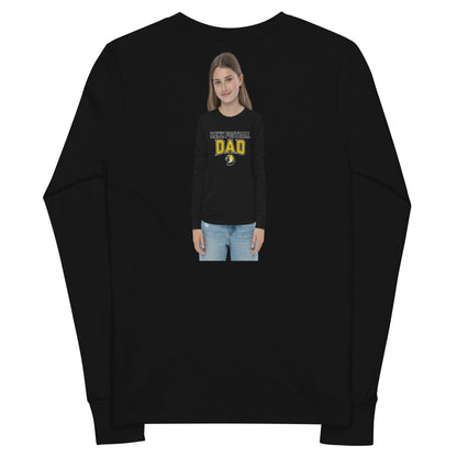 Performance | Youth Long Sleeve T-Shirt | Cardinal Ohara Hawks | Football Dad Logo