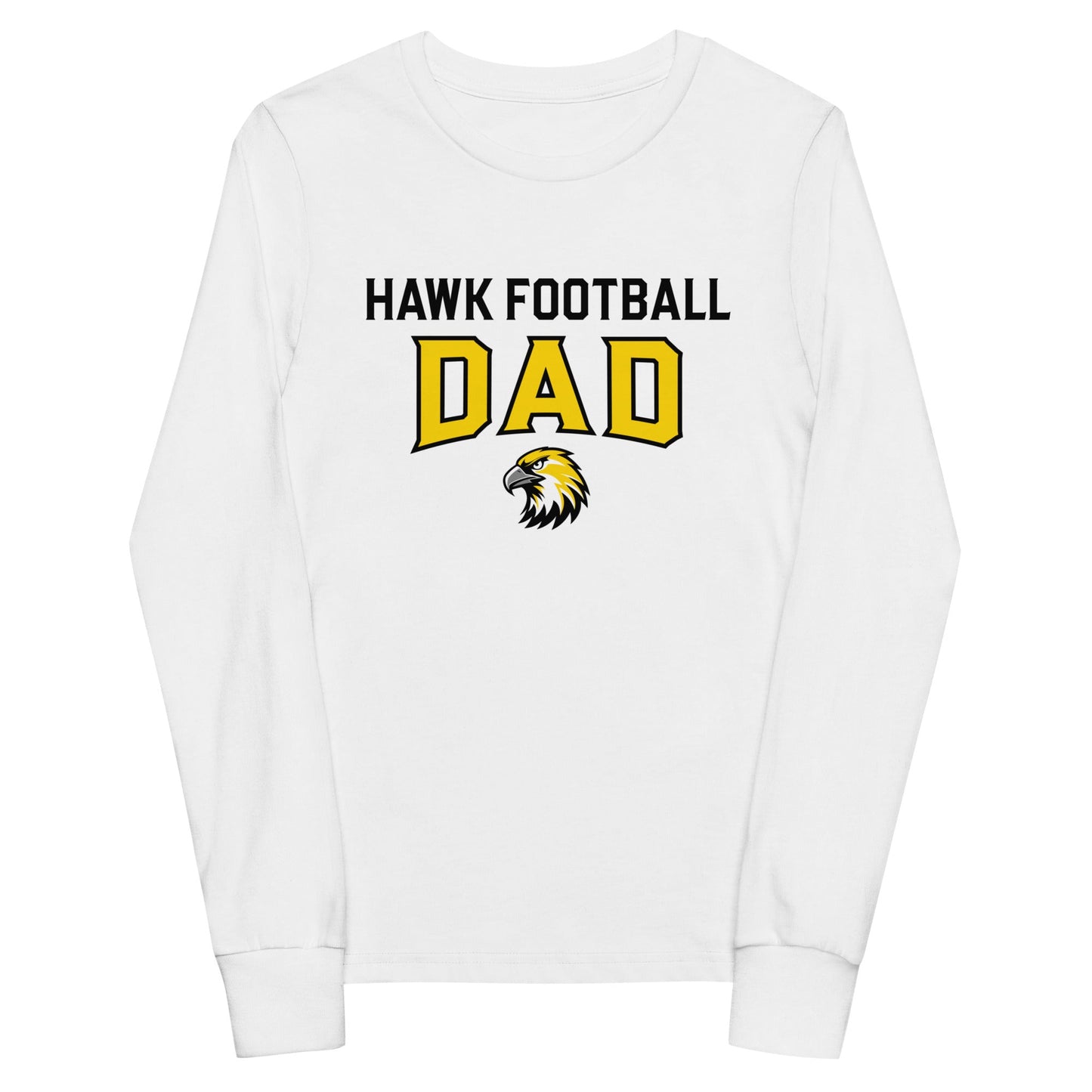 Performance | Youth Long Sleeve T-Shirt | Cardinal Ohara Hawks | Football Dad Logo